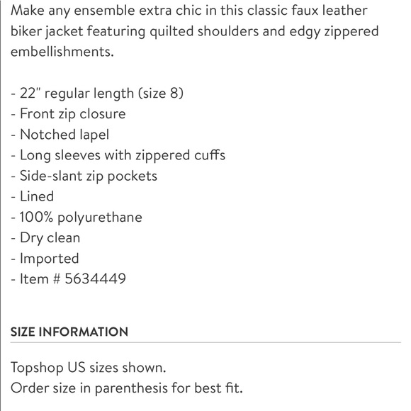 Topshop Rosa Moto Jacket - Picture 5 of 7